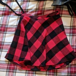 Plaid skater skirt